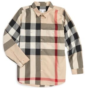 *Authentic* Burberry Check Button Down